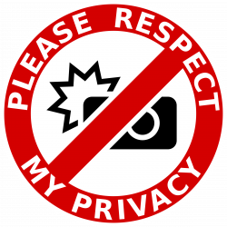 Clipart - Please respect my privacy