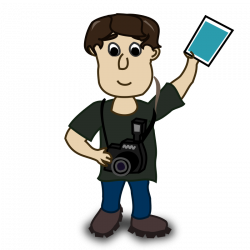 Clipart - boy photographer