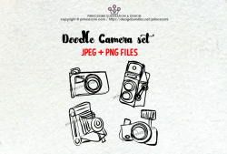 camera clipart, doodle , photography clipart, photographer ...