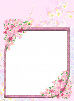 Pink Transparent Flowers PNG Photo Frame | Marcos✨ | Pinterest ...