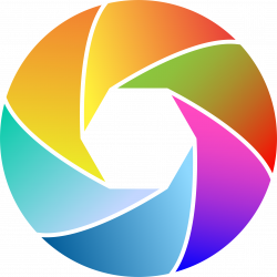 Clipart - Colorful Shutter Icon 2