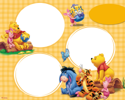 Printable winnie the pooh photo frames kids free fun page | winnie ...