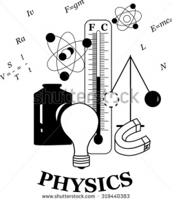 physics clipart black and white 9 | Clipart Station