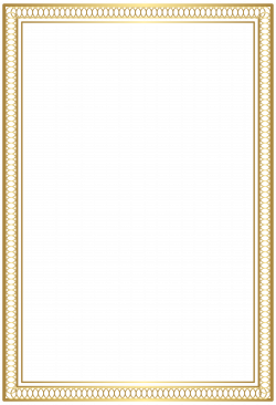 Decorative Frame Border Gold PNG Clip Art Image | Gallery ...