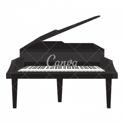 Piano Music Instrument - Icons by Canva