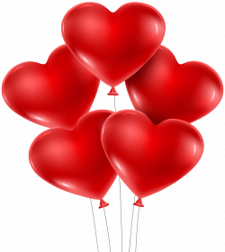 Heart Balloons PNG Clip Art Image | Gallery Yopriceville - High ...