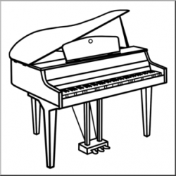 Clip Art: Piano B&W I abcteach.com | abcteach