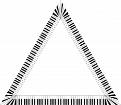 Clipart - Piano Keys Triangle