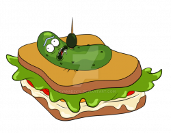 Pickle Rick Sandwich by Cy4n4D3v1L on DeviantArt