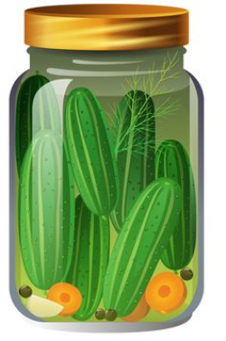 Jar of pickles clipart - Clip Art Library