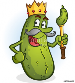 Pickle King Cartoon Character
