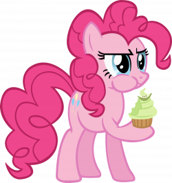 Pinkie Pie Eating a Cupcake (MLP: FiM) Vector by PonyEngineer ...
