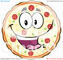 Clipart Of A Happy Pizza Pie | Clipart Panda - Free Clipart ...