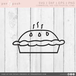 Pie SVG - Homemade Pie Graphic - Pie Clipart - Pie DXF - Pir Cut File for  Cricut and SIlhouette