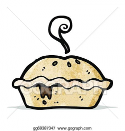 Vector Art - Cartoon meat pie. Clipart Drawing gg69387347 ...