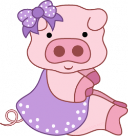 Free pig clipart from www.cutecolors.com | party 3 cerditos ...