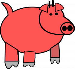 Clipart - cartoon pig