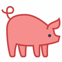 Pigs clipart icon collection