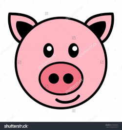 Image result for simple cartoon pig face | Rock Art | Simple ...