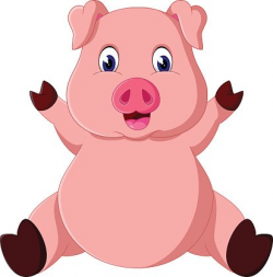 Cute Pig Cartoon premium clipart - ClipartLogo.com
