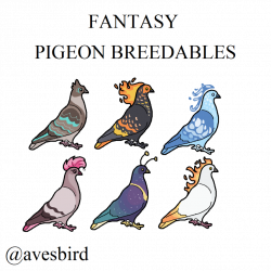 5 Point Fantasy Pigeon Breedables by avesbird on DeviantArt