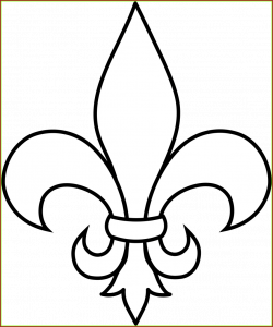 Incredible Frrench Clip Art Black And White Fleur De Lis Outline Pic ...