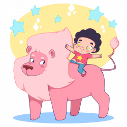 Steven and lion! by lost-angel-less on DeviantArt