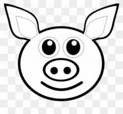 Black And White Stock Eyes Clipart Pig - Drawing Of Pig Face ...