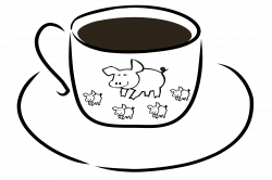 Clipart - Cup with pig design