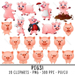 Pig Clipart, Pig Clip Art, Clipart Pig, Clip Art Pig, Pig PNG, PNG Pig,  Pigs Clipart, Pigs Clip Art, Clipart Pigs, Clip Art Pigs, Cute Pigs