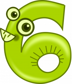 six - animal by @horse50, Animal shaped number six., on @openclipart ...
