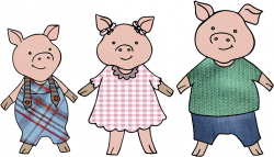 Three Pigs - Teacher Clipart - Full Size Clipart (#1329864 ...