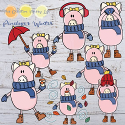Free Pig Clipart winter, Download Free Clip Art on Owips.com