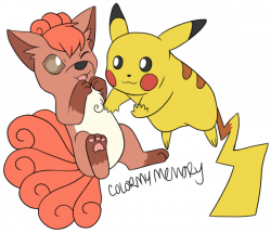 Commission: Otaku-Okami (Vulpix + Pikachu) by colormymemory on ...
