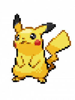 pixel pixelated pixelart pika pikachu poke pokemon cat...