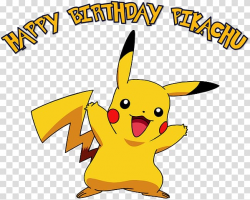 Pokémon Pikachu Pokémon GO Birthday, happy B.day transparent ...
