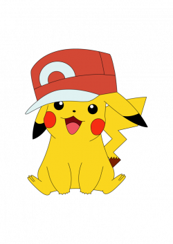 Pikachu with Ash's cap by Shadow86SK on DeviantArt