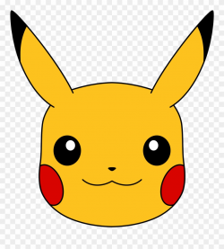 Pikachu Clipart Head - Face Of Pikachu - Png Download ...