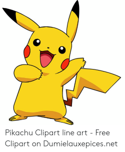 Pikachu Clipart Line Art - Free Clipart on ...