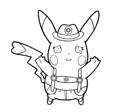 Pikachu Line Drawing at GetDrawings.com | Free for personal use ...