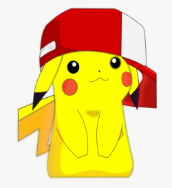 Pikachu In Ash - Pikachu With Ash Hat #1359861 - Free ...