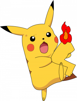 Pikachu With Burning Tail by Hbloodbath on DeviantArt