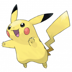 Pikachu - 025 - It raises its tail to check its surroundings. The ...