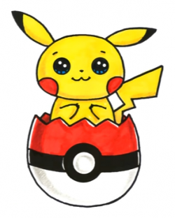 Pikachu in Pokeball Easter Egg | Pokemon | Cute kawaii ...