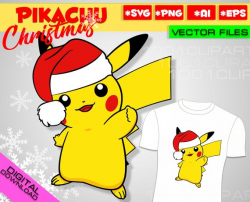 Pokemon svg Pikachu svg Christmas svg Pokemon GO svg Pokemon ...