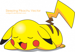 Pikachu | Sleeping Pikachu Vector by CraigWM | pokemon art ...