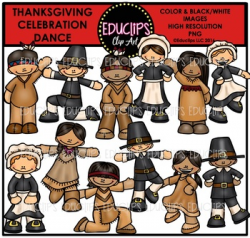 Thanksgiving Celebration Dance Clip Art Bundle {Educlips ...