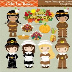 Thanksgiving Clipart, Turkey Clipart, Pilgrim clipart ...