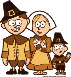 Pilgrim Family Clipart