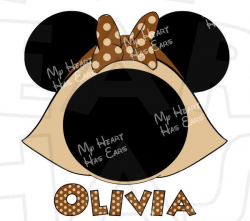Minnie Mouse Pilgrim head ears INSTANT DOWNLOAD Thanksgiving ...